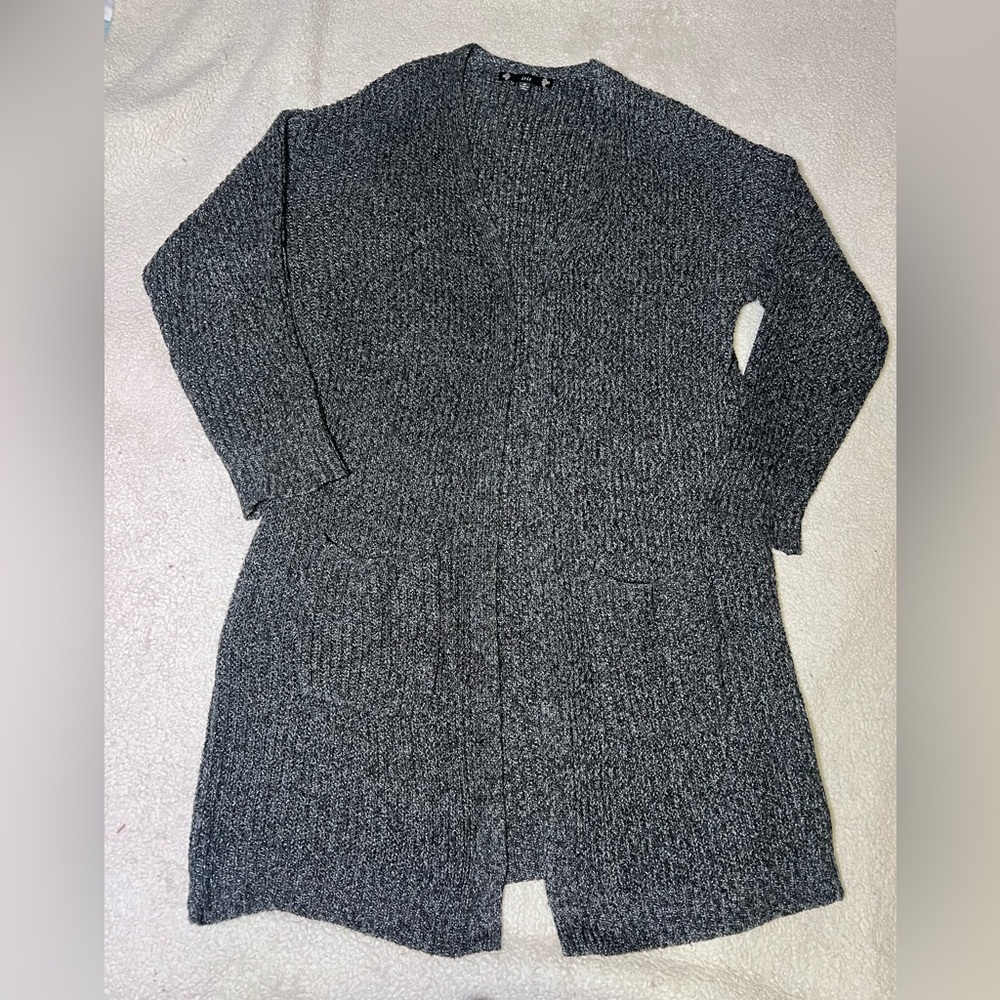 Iris Charcoal Knit Medium Cardigan